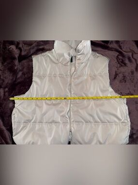 Wild Fable Women’s Cream Puffer Vest - XXL Sleeveless Zip